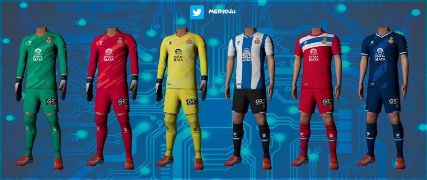 RCD Espanyol Kits 2021-22 For eFootball PES 2021