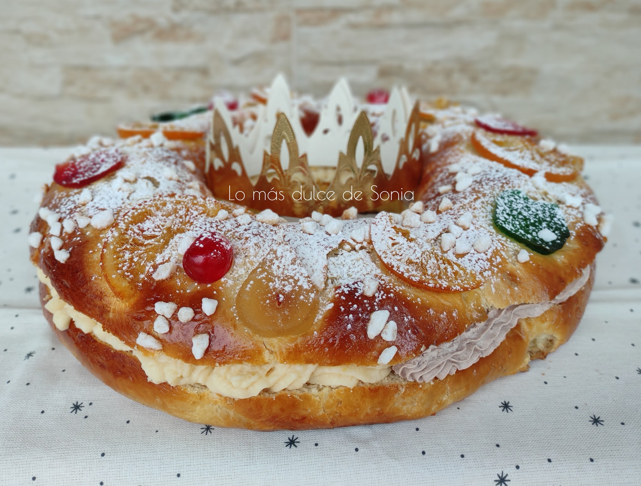Azúcar perlado gofre roscón Reyes Navidad.-Cocina y Repostería