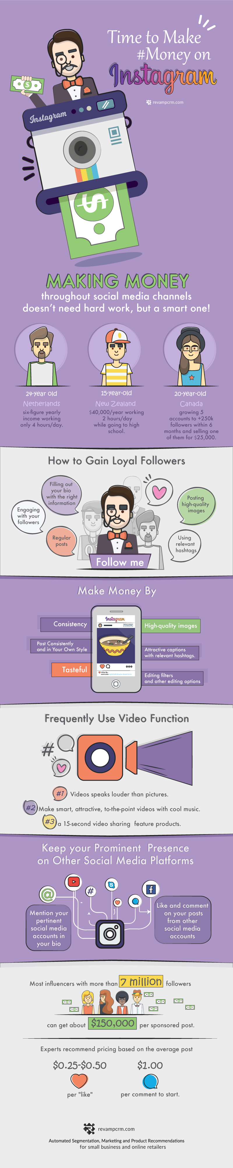How to Make Money on Instagram - #infographic