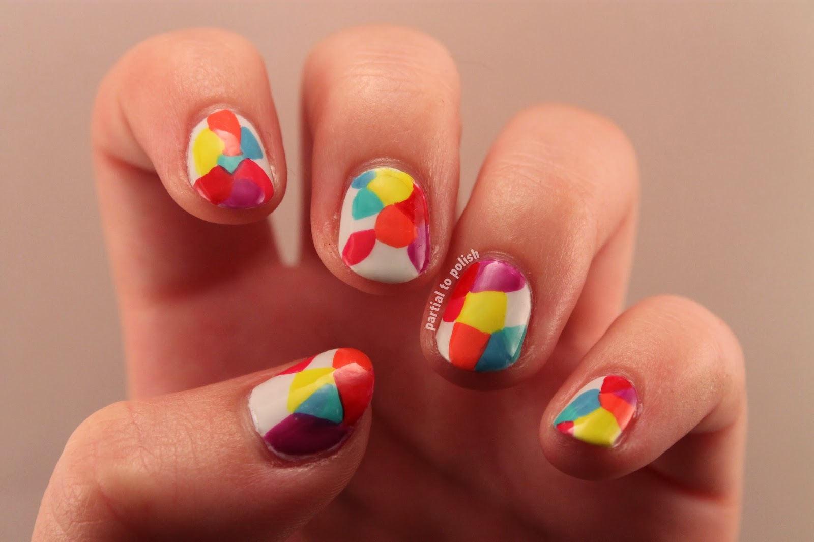 Partial to Polish: Rainbow Geometric Nail Art Inspired by MrCandiipants ...