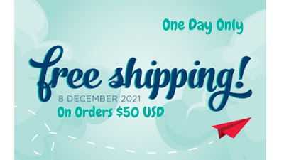 One-day-only Free Shipping from Stampin' Up! 8 December 2021