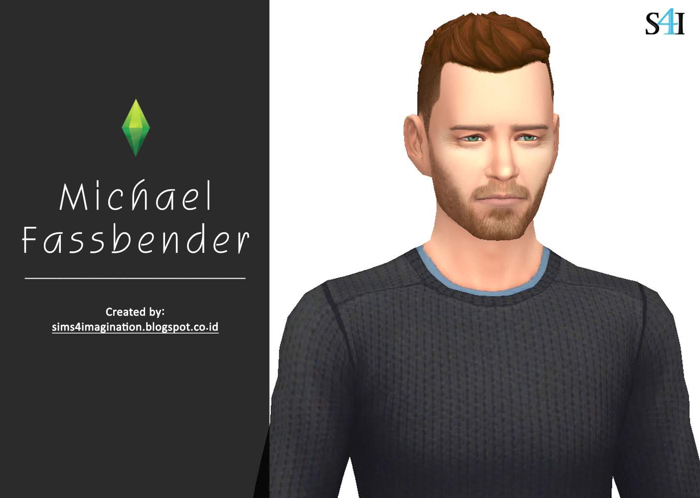 My Sims 4 CAS Michael Fassbender Imagination Sims 4 CAS