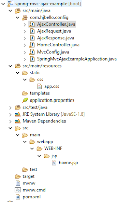 code-with-the-flow: JQuery AJAX requests in Spring MVC example