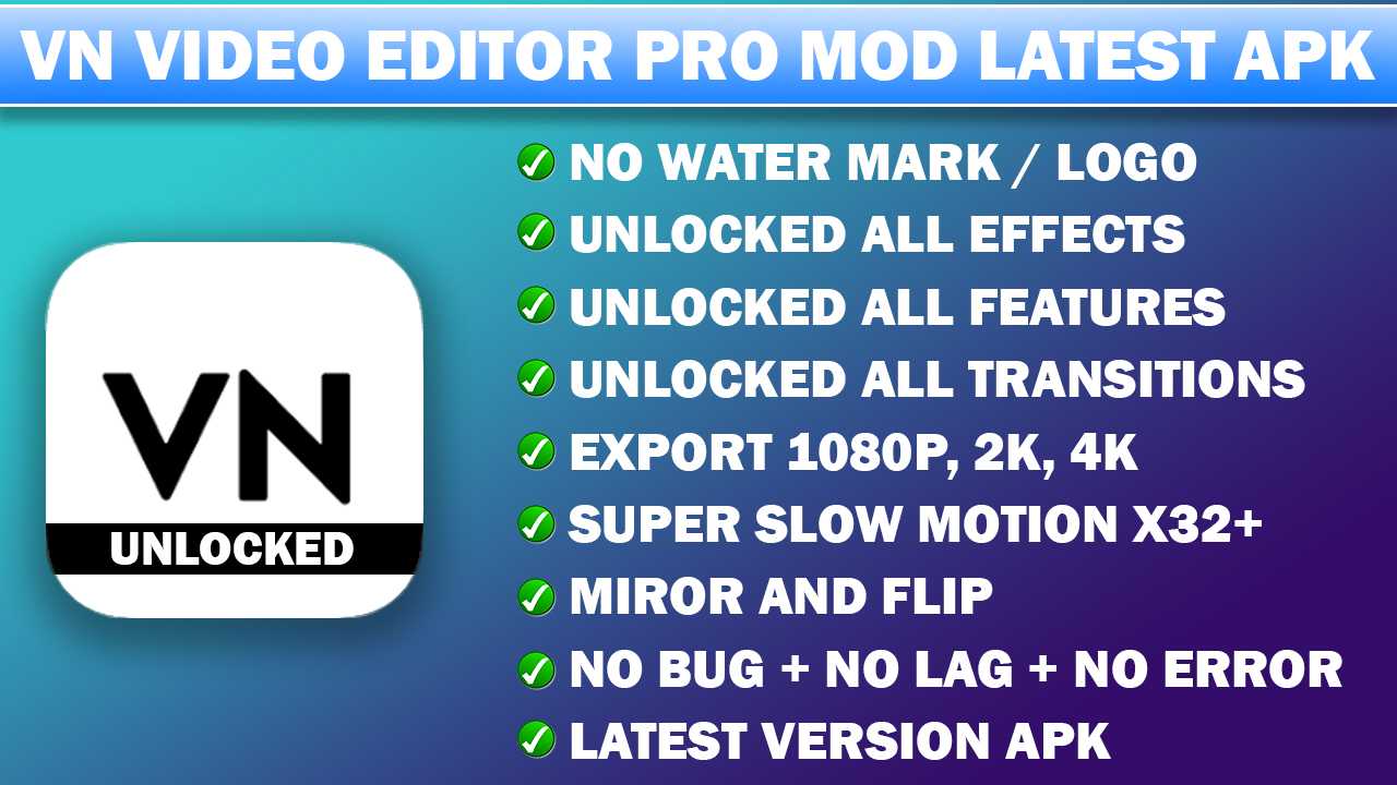 VN Video Editor Pro MOD APK V1.31.2 [Pro Unlocked] Free Download