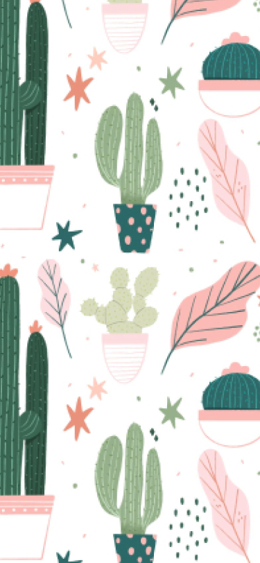 Cute girly  iPhone cactus wallpaper and background