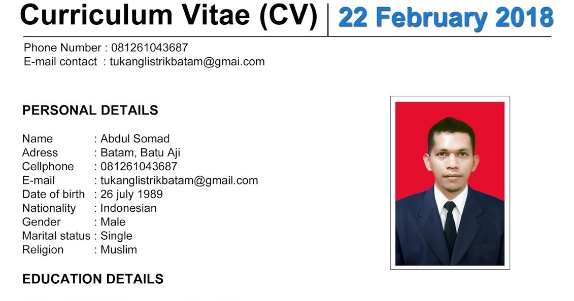 Mail cv. Mail cv