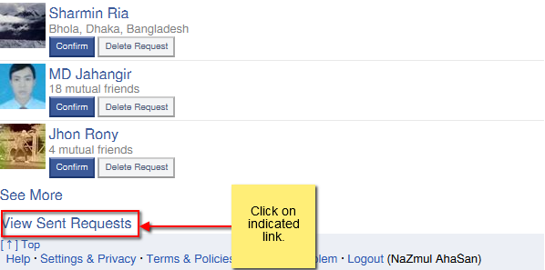 how to check my sent friend request on facebook how to check my sent friend request on facebook
