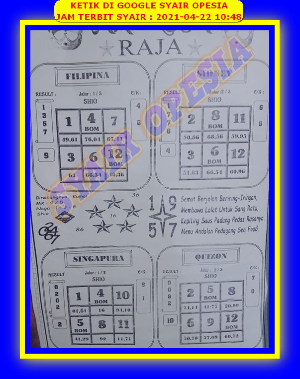 PREDIKSI SGP YOHII