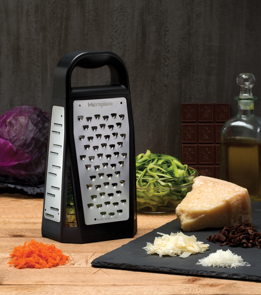 What are the differences between a microplane and a box grater?