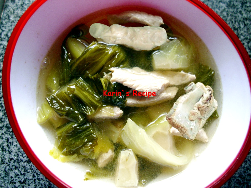 Karin S Recipe Soup Bakut Sawi Asin Ribs Pickled Bok Choy Soup