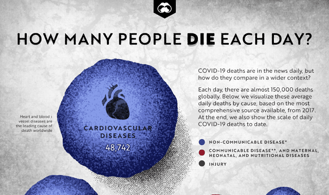 How Many People Die Each Day #Infographic - Visualistan
