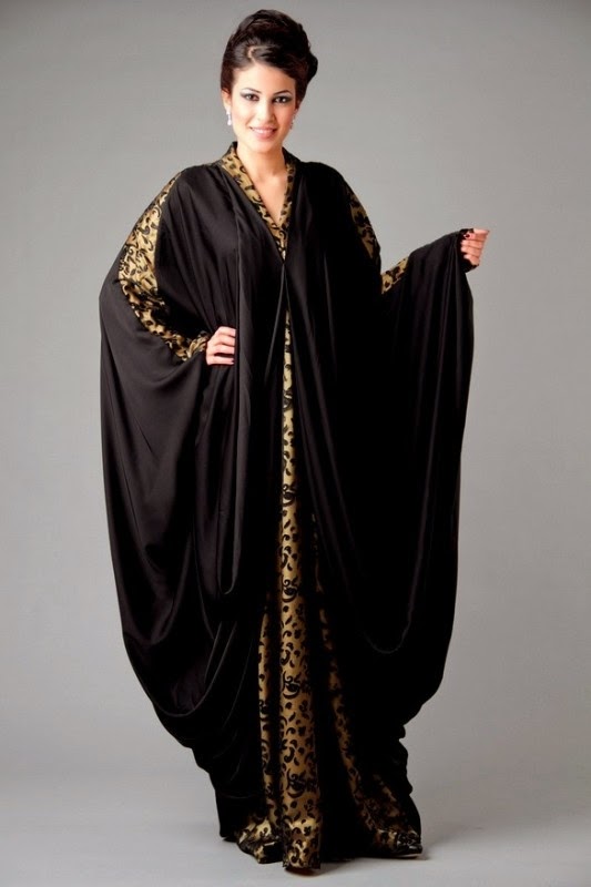 New Arabian Kaftan Abaya Designs 2015 From UAE Dems Fashion Bridal