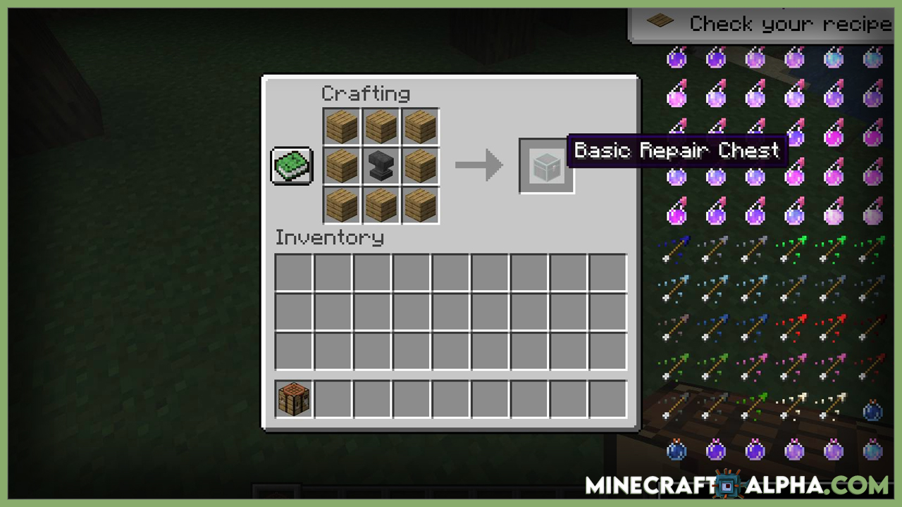 Minecraft Repair Chests Mod For 1.17.1/1.16.5 (Repair All Your Tools)