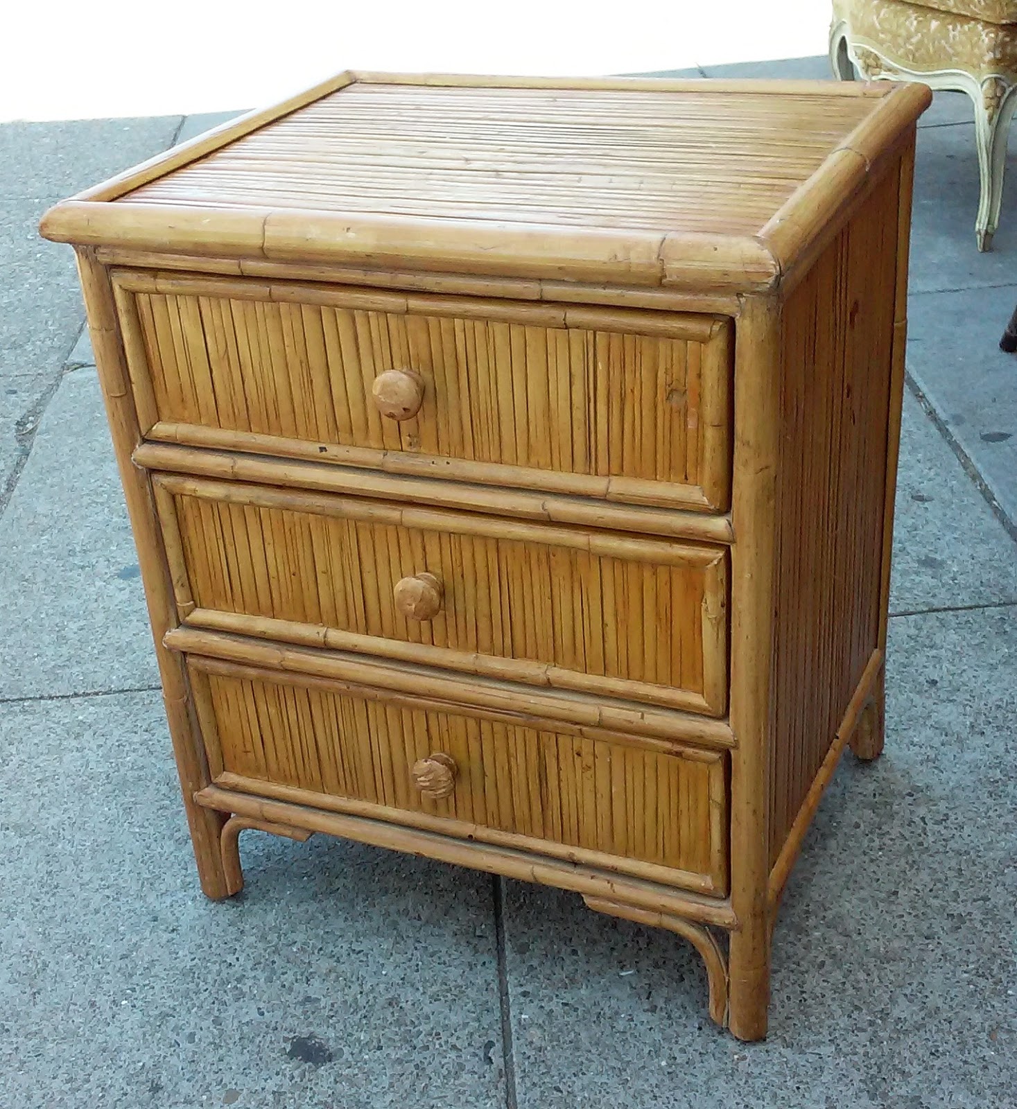 UHURU FURNITURE & COLLECTIBLES SOLD 2866 Pair of Bamboo Finish