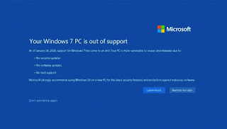 Disable "Your Windows 7 PC is Out of Support " notification in Windows 7 [ Guide]