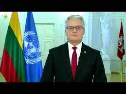 Inilah Pidato Presiden Lithuania, Gitanas Nauseda Saat Berbicara di Debat Umum PBB ke 75
