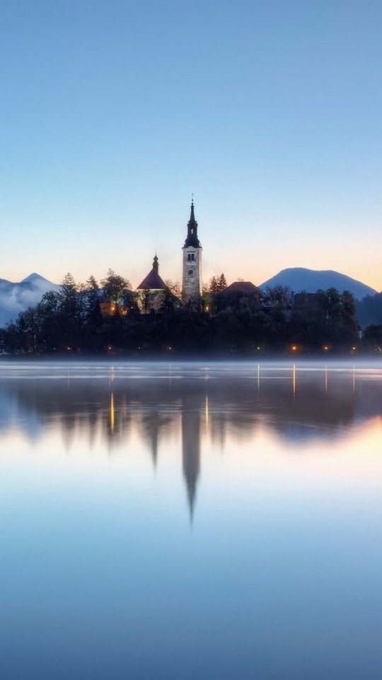 Slovenia Castle Lake  Galaxy Note HD Wallpaper