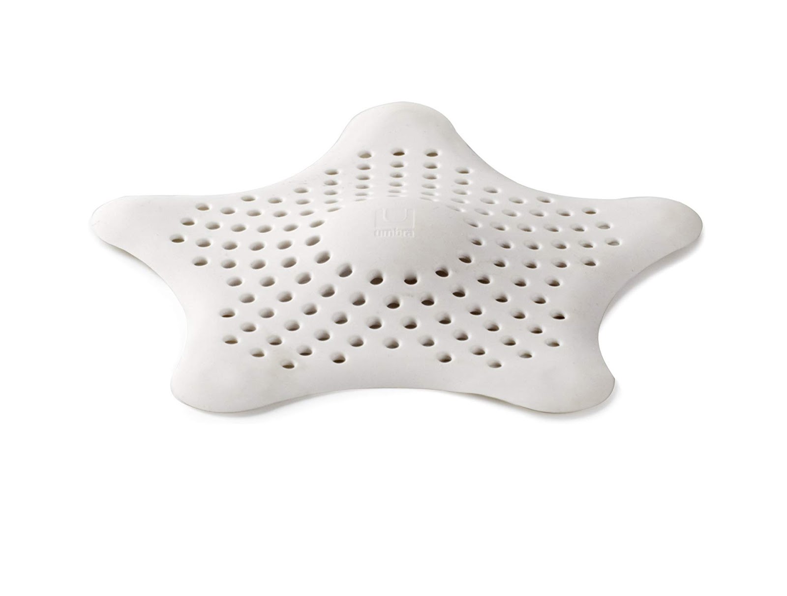 Umbra Starfish Hair Catcher, Tub Drain Hair Catcher, White Hoito