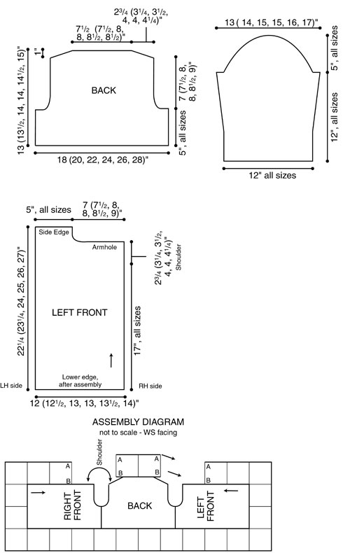 Ultimate Sweater Machine Crochet Squares Edged Jacket Free USM Pattern