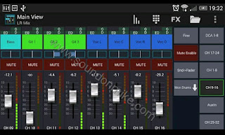 Aplikasi mixer Midas m32 dan Behringer x32
