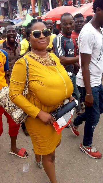 Ewoo This Womans Naturally Endowment Causes Brouhaha In Lagos Photos Gistmania