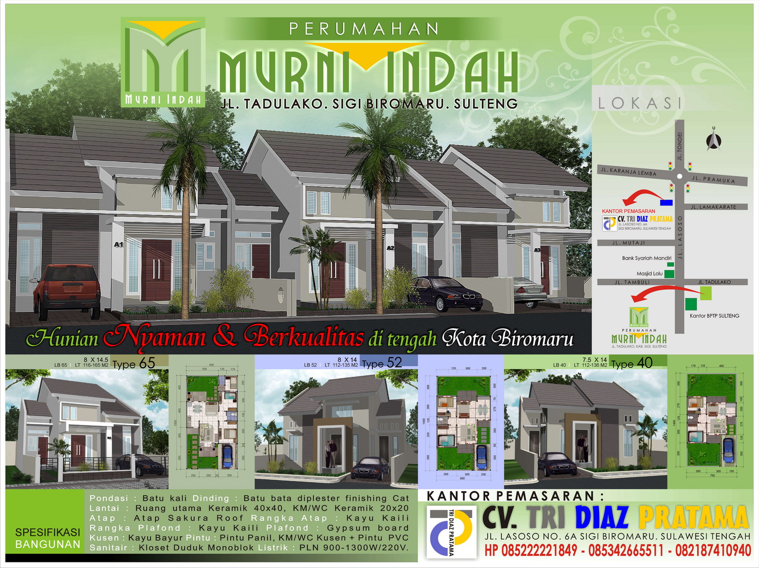 Perumahan Murni Indah: Brosur