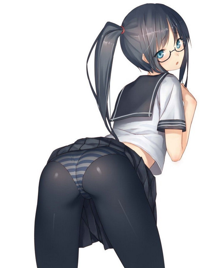 Anime girls wearing leggings.