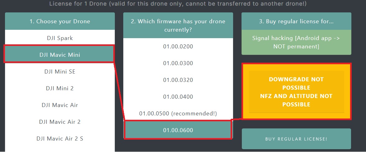 DJI aggiorna il firmware del \