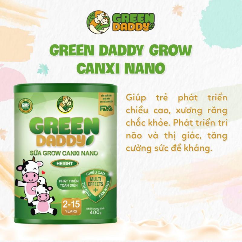 Green Daddy Sữa Tăng Chiều Cao Canxi Nano 900g