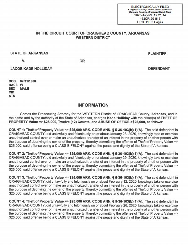 Bad Government In Arkansas Craighead County Clerk arrested and charged