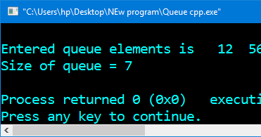 Program in C and C++ to implement queue Using Array
