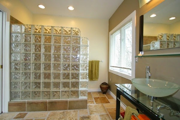 Glass blocks for shower – 44 great pictures!