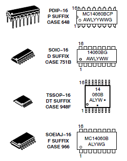 https://www.unboxing.eu.org/2021/04/mc14060b-on-chip-oscillator-buffer.html MC14060B on Chip Oscillator Buffer Marking Diagrams and Datasheet