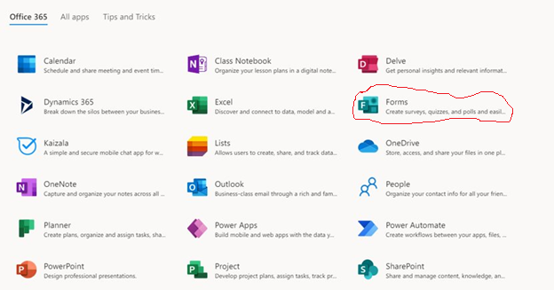 Microsoft forme fitur office 365