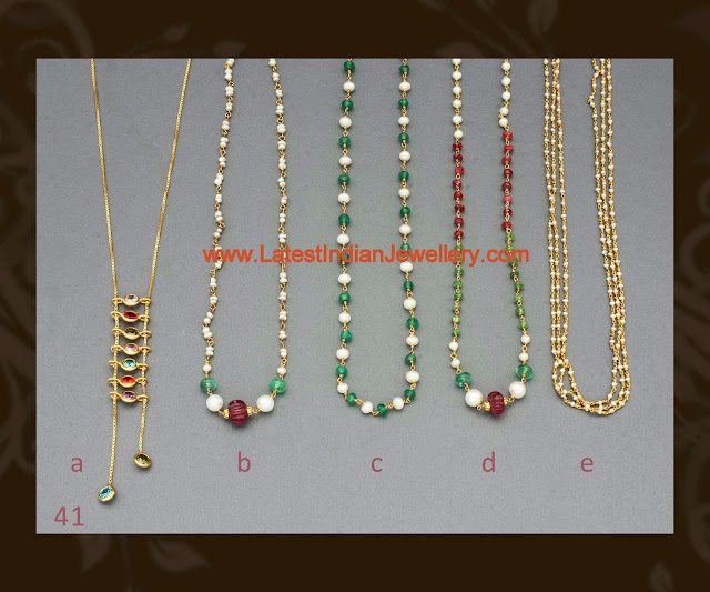 Trendy Light weight Gold Beads Jewellery - Latest Indian Jewellery Designs