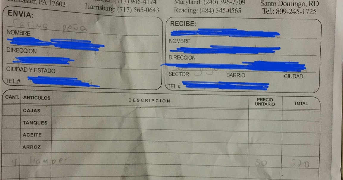 Shipping packages from the U.S. to the Dominican Republic & Sending