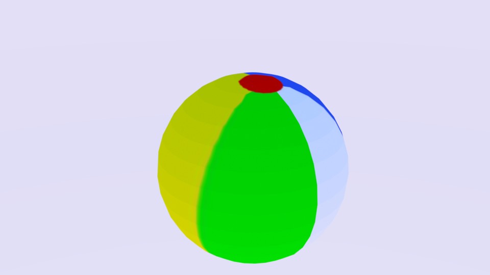 How to make a beach ball in blender