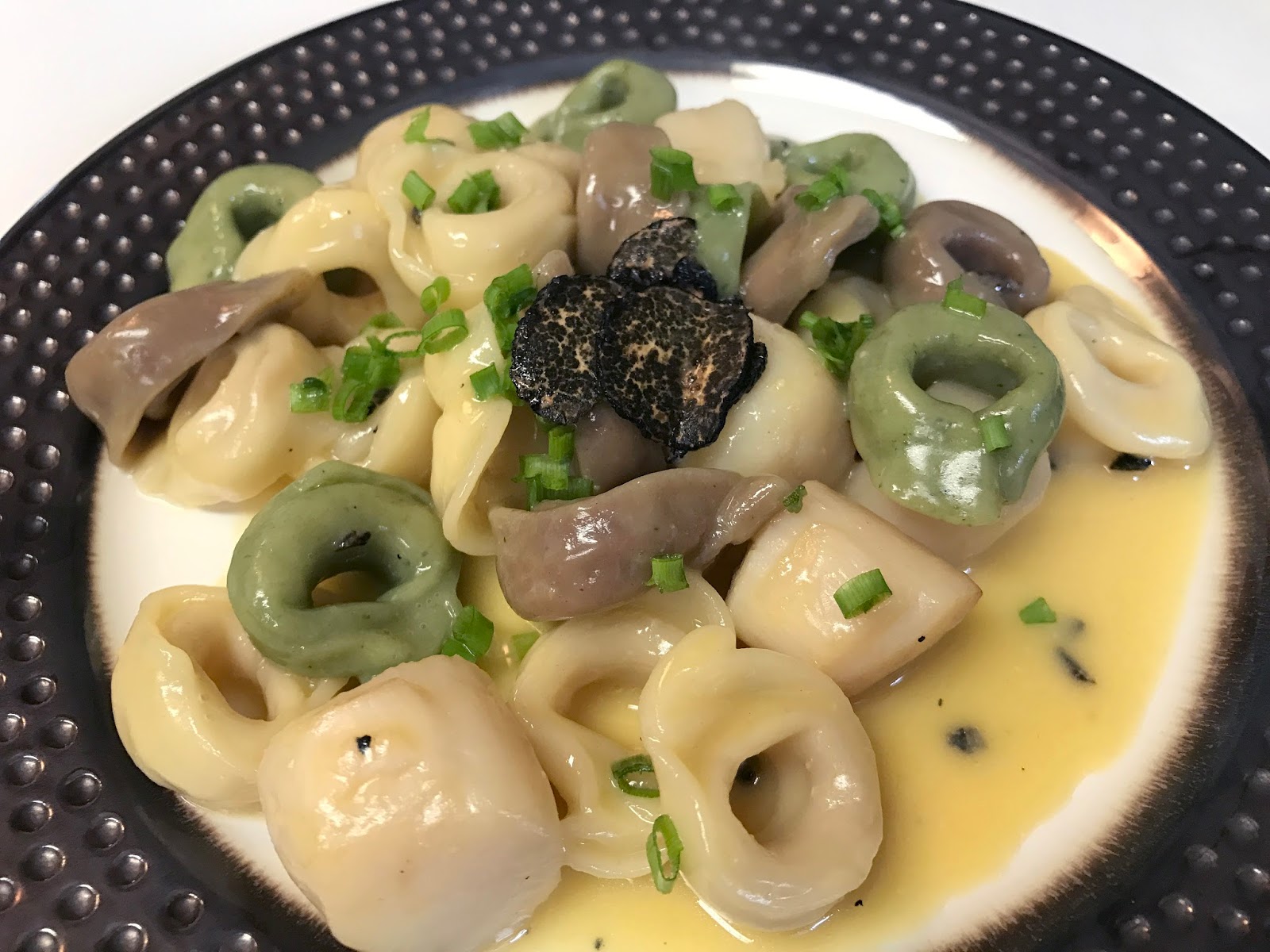 Culturally Confused Kindred Tortellini with White Miso, Egg Yolks