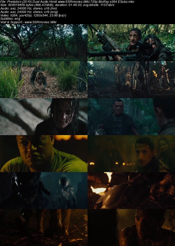 Predators (2010) Dual Audio Hindi 480p BluRay 300MB ESubs Movie Download