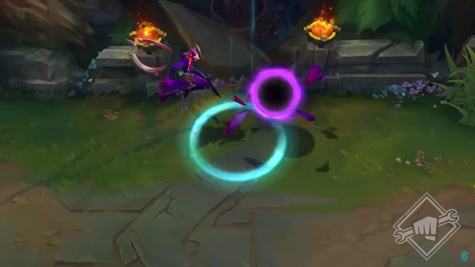 League of Legends: Shaco and Karma have Skin Dark Star and Skin Dark Cosmic for Jhin 5