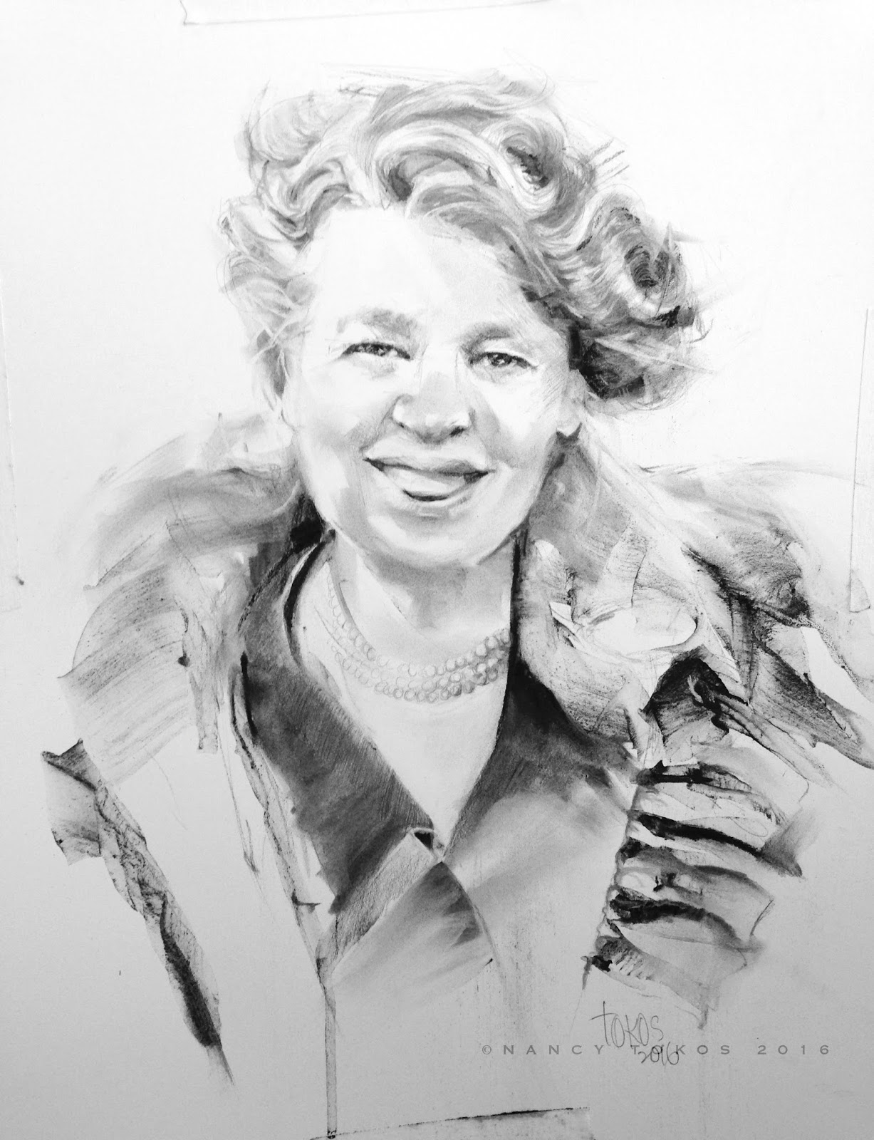 Portraits4all Tokos Fine Art Eleanor Roosevelt