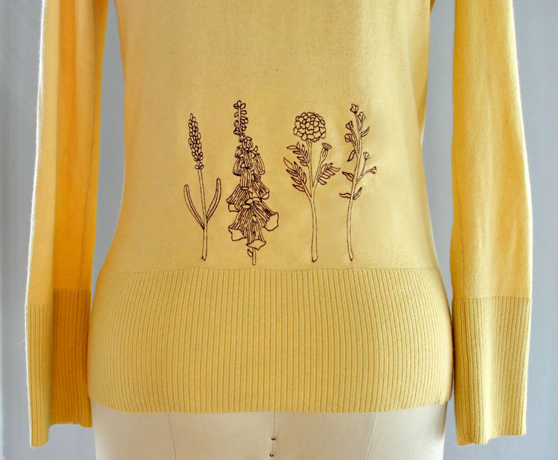 Trash to couture diy machine embroidery on knit garments Trash to couture diy machine embroidery on knit garments