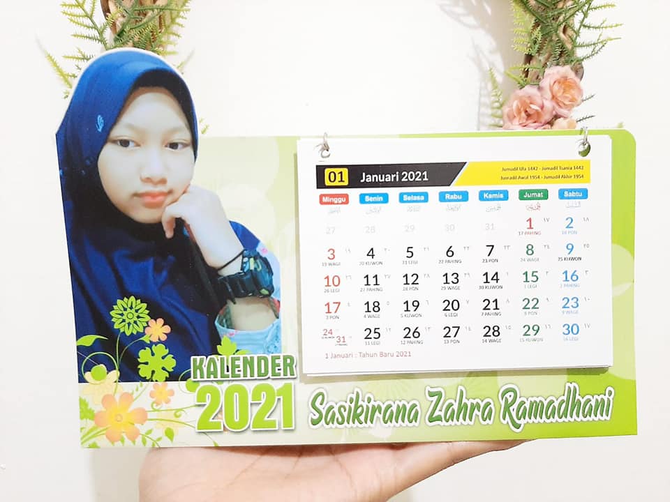 Template Desain Kalender Duduk 2021 Custom Unik CorelDraw (Free CDR