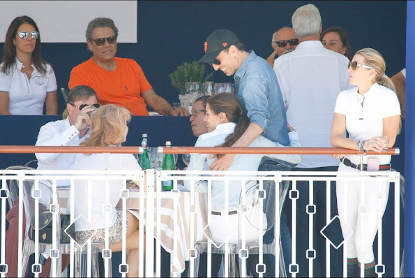 Charlotte Casiraghi and Gad Elmaleh attended the Longines Athina Onassis horse Show 