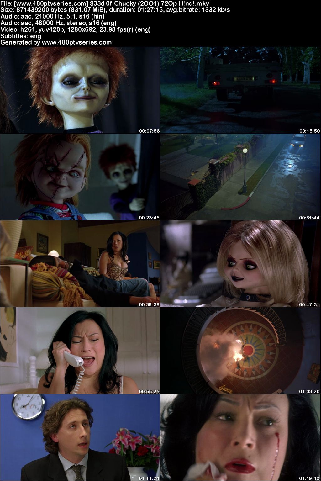 Watch Online Free Seed of Chucky (2004) Full Hindi Dual Audio Movie Download 480p 720p Bluray
