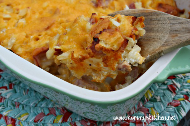 Mommy S Kitchen Recipes From My Texas Kitchen Cheesy Hashbrown Casserole With Ham Weeknight Easy