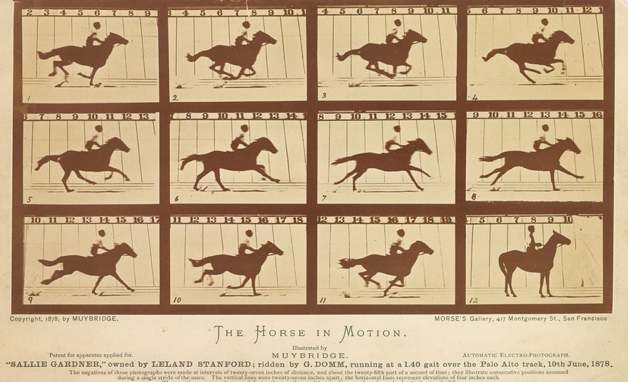 #45 The Horse In Motion, Eadweard Muybridge, 1878 - Top 100 Of The Most Influential Photos Of All Time #45 The Horse In Motion, Eadweard Muybridge, 1878 - Top 100 Of The Most Influential Photos Of All Time