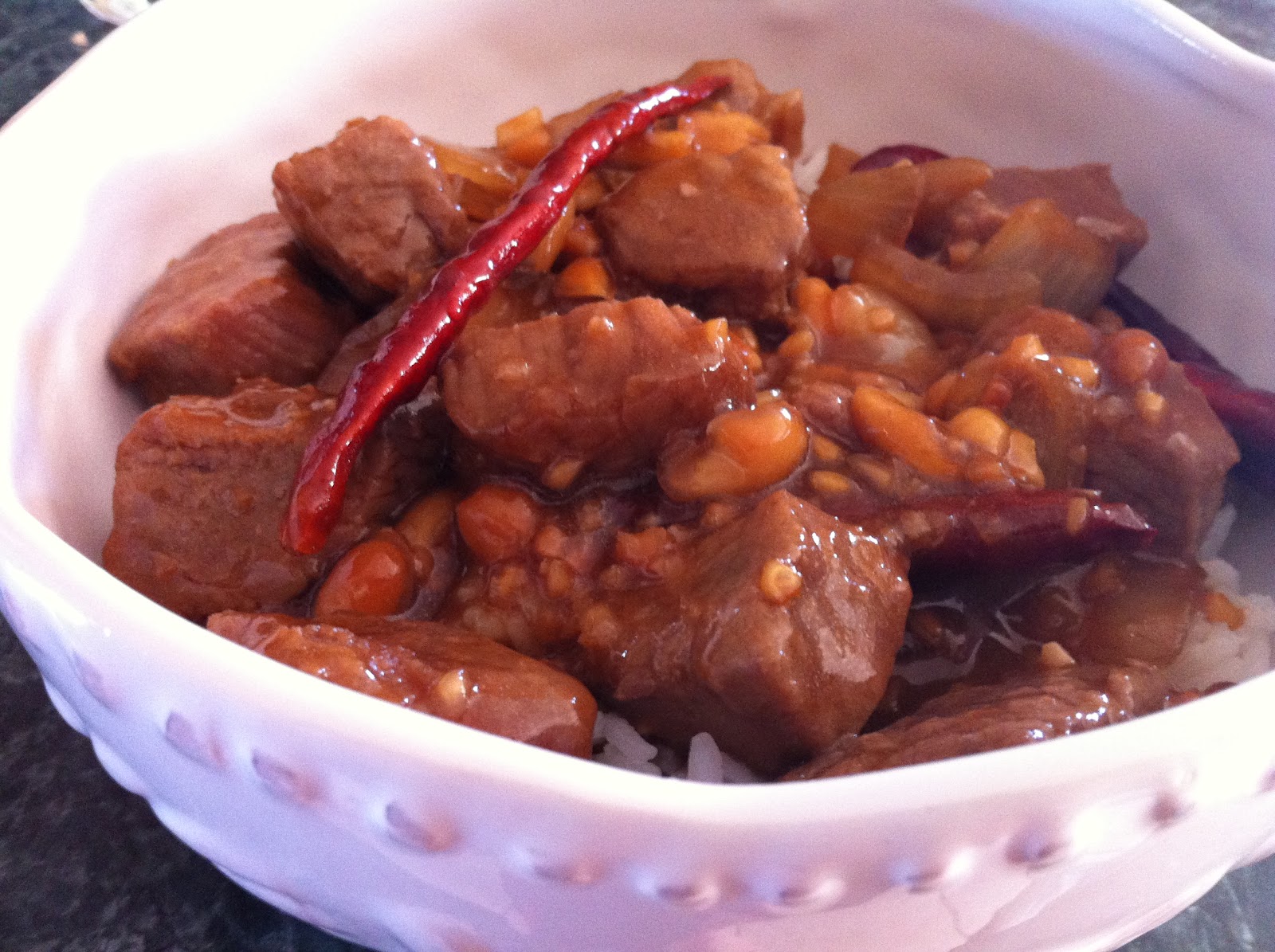 Books and Food Kung Pao Beef