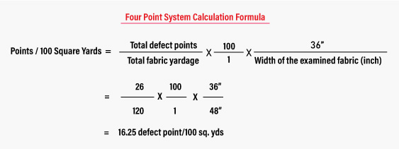 Four Point Calculation Formula