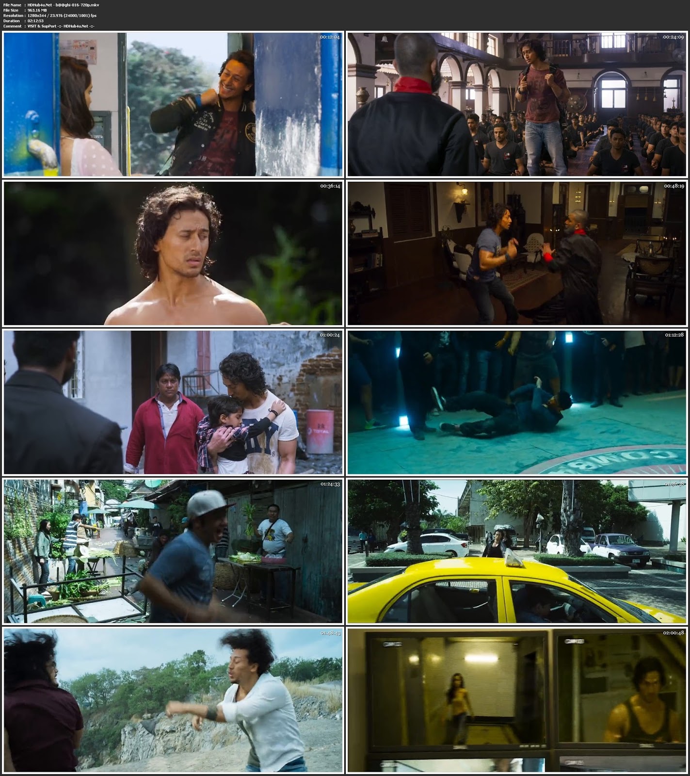 Baaghi 2016 Hindi Movie 720p BluRay 950MB Download
